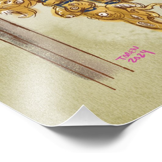 Live Laugh Gibber Afdrukken Foto Afdruk (Hoek)