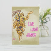 Live Laugh Gibber Kaart (Staand voorkant)
