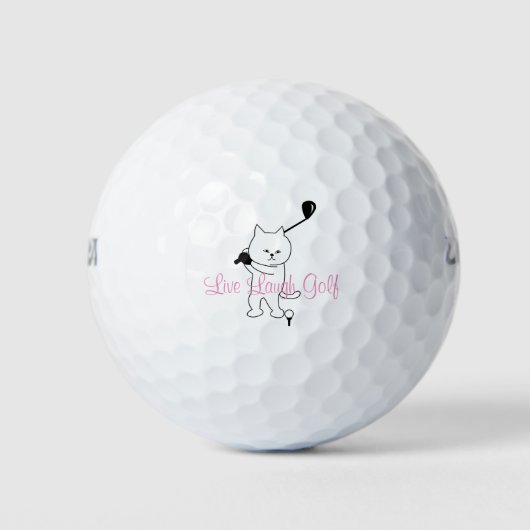 Live Laugh Golf Golfballen (Voorkant)