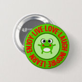 LIVE LAUGH ... knop Ronde Button 5,7 Cm (Voorkant /achterkant)