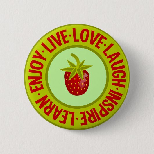 LIVE LAUGH ... knop Ronde Button 5,7 Cm (Voorkant)