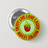 LIVE LAUGH ... knop Ronde Button 5,7 Cm (Voorkant /achterkant)