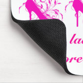 Live, Laugh, koop meer schoenen Mousepad Muismat (Hoek)