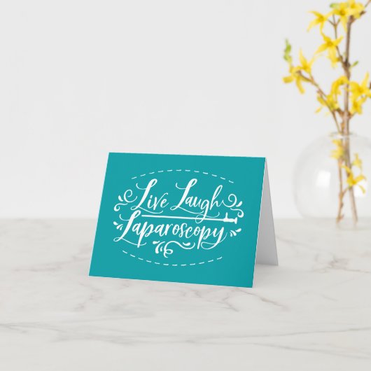 Live Laugh Laparoscopy Kaart (Gele Bloem)