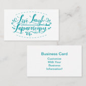 Live Laugh Laparoscopy Visitekaartje (Voorkant / Achterkant)