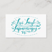 Live Laugh Laparoscopy Visitekaartje (Voorkant)
