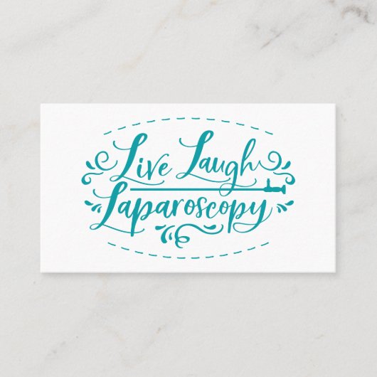 Live Laugh Laparoscopy Visitekaartje (Voorkant)