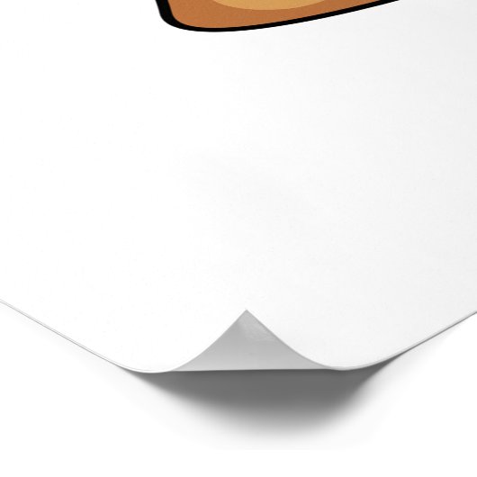 Live Laugh Lava Funny Volcano Pun Poster (Hoek)