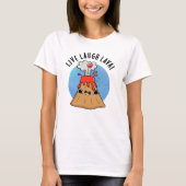 Live Laugh Lava Funny Volcano Pun T-shirt (Voorkant)