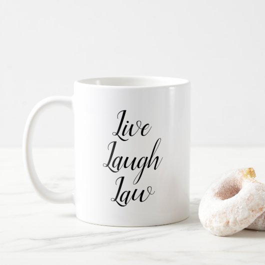 Live Laugh Law Koffiemok (Met donut)