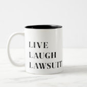 Live Laugh Lawsuit, Funny Lawyer mok (Links)