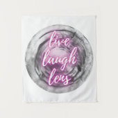 Live Laugh Lens Tapestry Wandkleed (Voorkant)