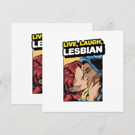 Live Laugh Lesbian (Voorkant / Achterkant)
