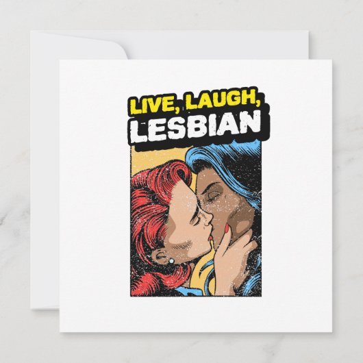 Live Laugh Lesbian (Achterkant)