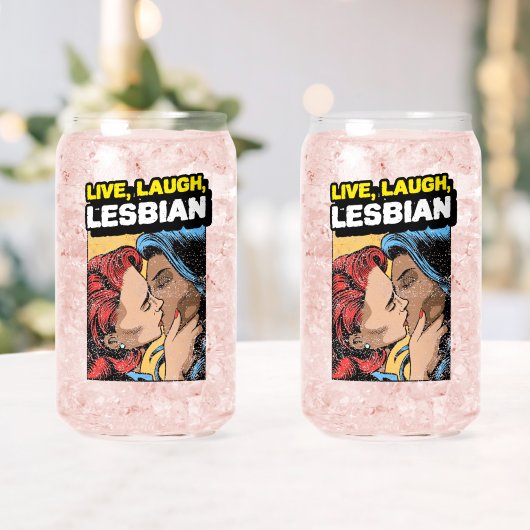 Live Laugh Lesbian Blikvorm Glas (Insitu (Huwelijk))