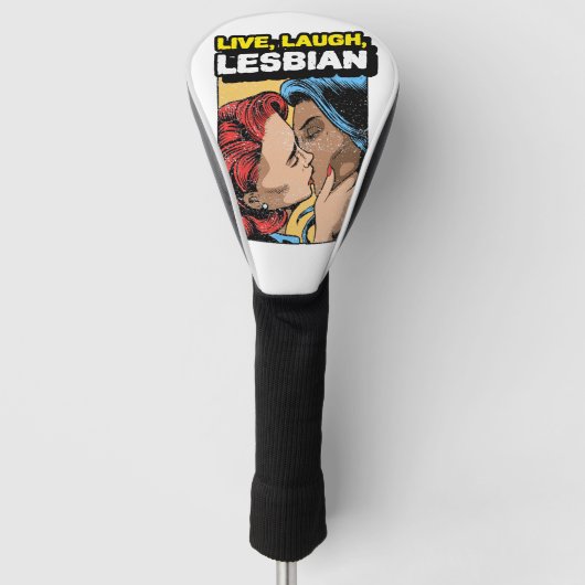 Live Laugh Lesbian Golfheadcover (Voorkant)