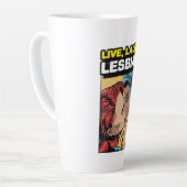Live Laugh Lesbian Latte Mok (Linkerhoek)
