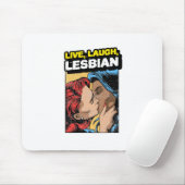 Live Laugh Lesbian Muismat (Met muis)