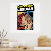 Live Laugh Lesbian Poster (Keuken)