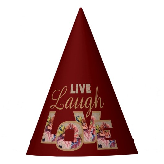 Live, Laugh, liefde Feesthoedjes (Voorkant)