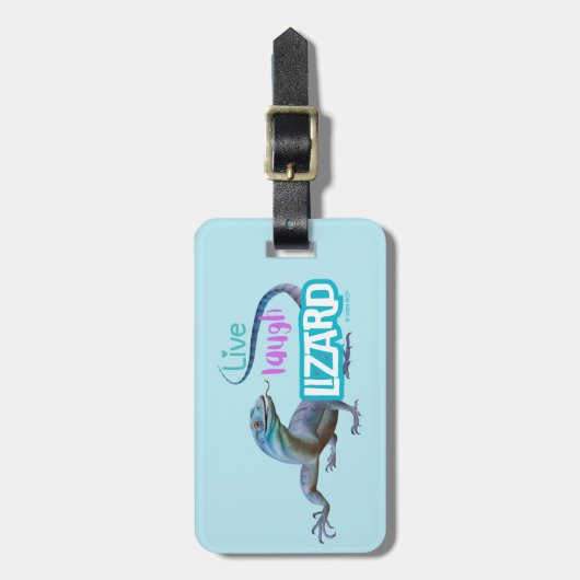 Live Laugh Lizard Bagagelabel (Voorkant verticaal)