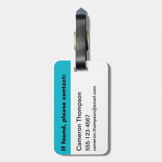 Live Laugh Lizard Bagagelabel (Achterkant verticaal)