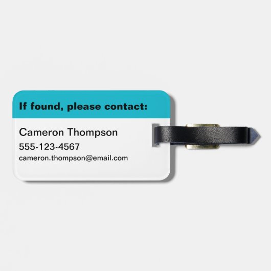 Live Laugh Lizard Bagagelabel (Achterkant horizontaal)