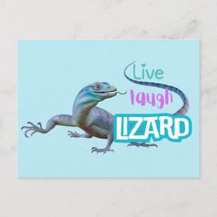Live Laugh Lizard Briefkaart