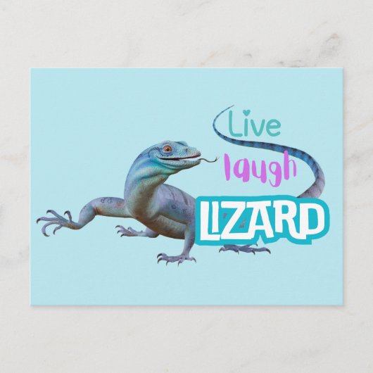 Live Laugh Lizard Briefkaart (Voorkant)