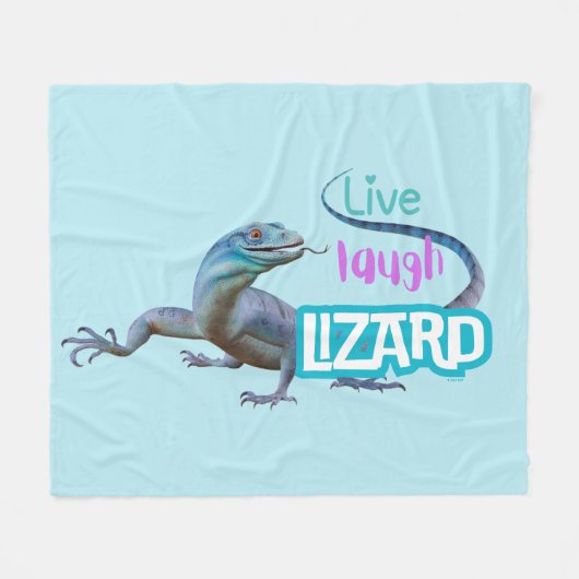 Live Laugh Lizard Fleece Deken (Voorkant (Horizontaal))