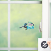 Live Laugh Lizard Raamsticker (Huis)