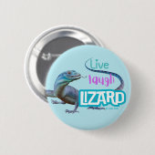 Live Laugh Lizard Ronde Button 5,7 Cm (Voorkant /achterkant)