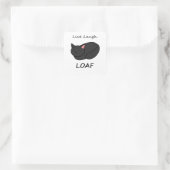 Live Laugh Loaf Black Cat Sticker (Tas)