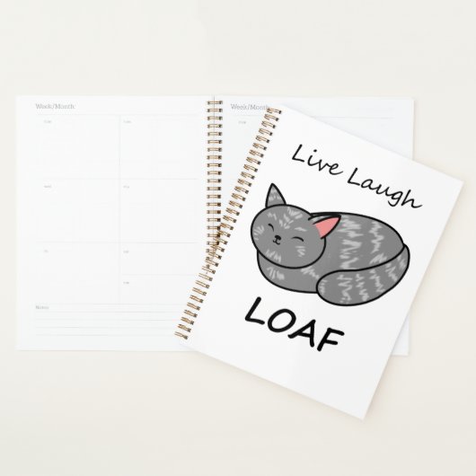 Live Laugh Loaf Grey Tabby Cat Organizer (Display)