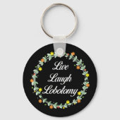 Live Laugh Lobotomy Sleutelhanger (Voorkant)