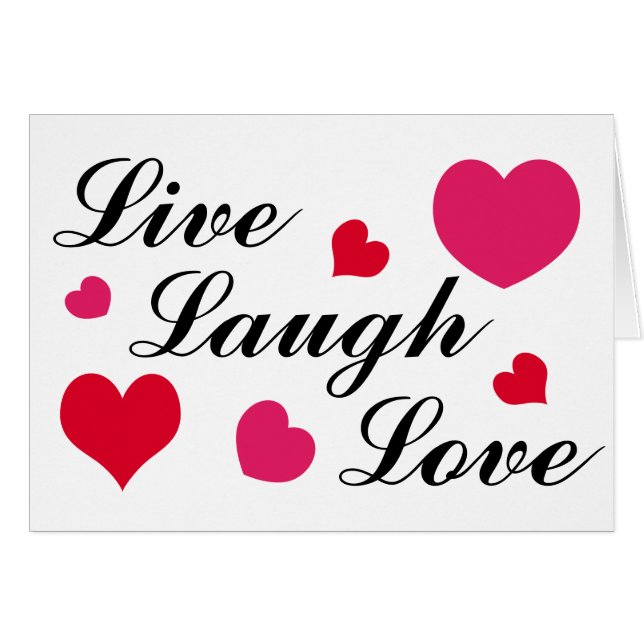 Live, Laugh, Love (Voorkant Horizontaal)