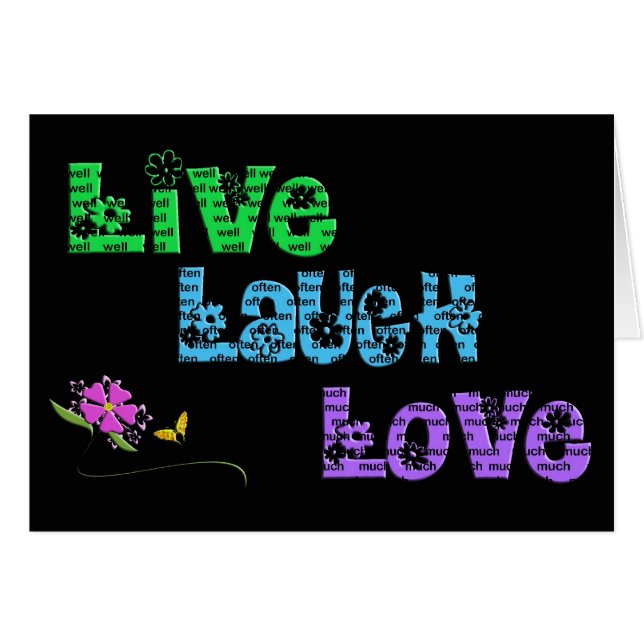 Live Laugh Love (Voorkant Horizontaal)