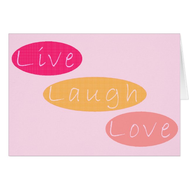 Live Laugh Love (Voorkant Horizontaal)