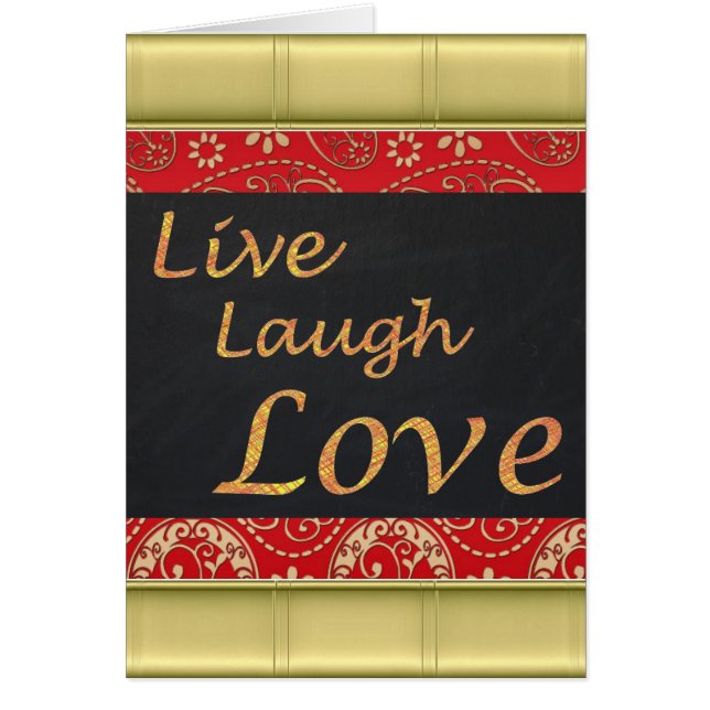 Live Laugh Love (Voorkant)