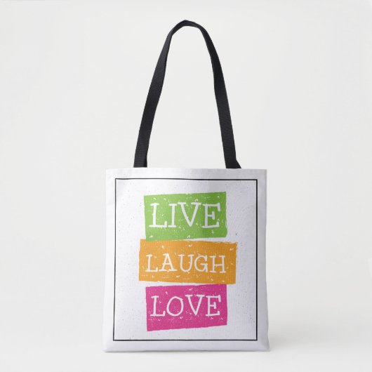 Live Laugh Love 2 2 Tote Bag (Voorkant)