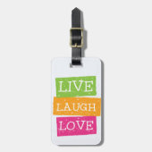 Live Laugh Love 2 Bagagelabel (Voorkant verticaal)