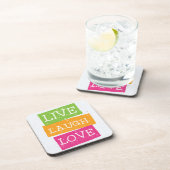 Live Laugh Love 2 Bier Onderzetter (Rechterzijde)