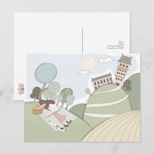 Live Laugh Love #2 Briefkaart (Voorkant / Achterkant)