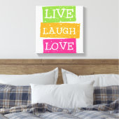 Live Laugh Love 2 Canvas Afdruk (Insitu (Slaapkamer))