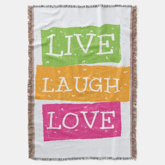Live Laugh Love 2 Deken (Voorkant Verticaal)