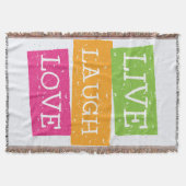 Live Laugh Love 2 Deken (Voorkant)