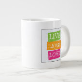 Live Laugh Love 2 Grote Koffiekop (Voorkant rechts)