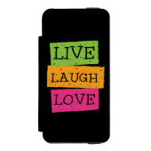 Live Laugh Love 2 Incipio iPhone Portemonnee Hoesje (Voorkant Agenda)