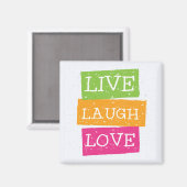 Live Laugh Love 2 Magneet (Voorkant / Achterkant)