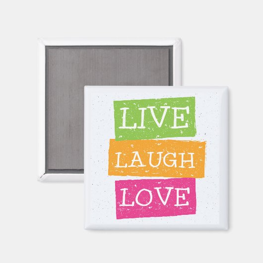 Live Laugh Love 2 Magneet (Voorkant / Achterkant)